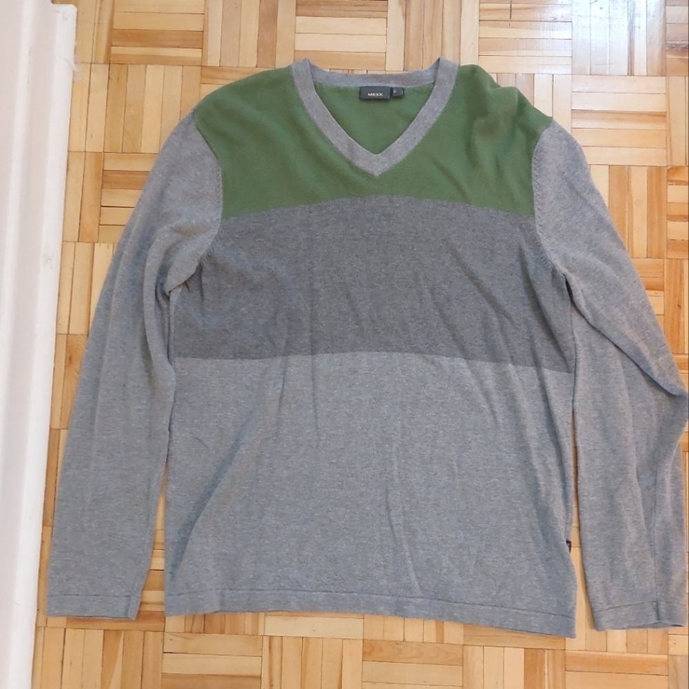 Mexx colorblock cotton long sleeve top size L